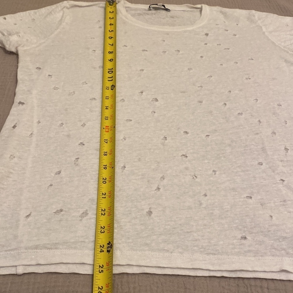 IRO Clay distressed white linen tee. Size L. Very good condition - Picture 8 of 11